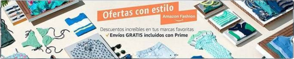 Amazon Fashion Ofertas con Estilo campaign banner